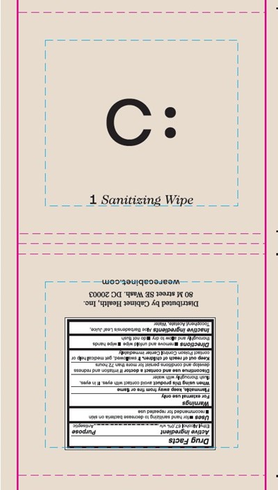 LABEL - 1 Sanitizing Wipe